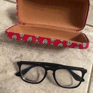 Ray-Ban RX7074 black prescription eyeglass frames